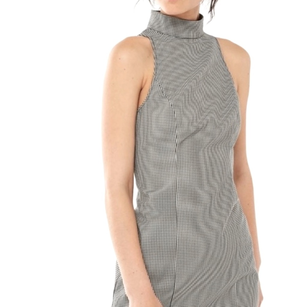 NWT black and white checkered dress
